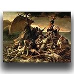 The Raft of Medusa Poster - Theodore Gericault Art Print - Modern Canvas Wall Art - Realism Renaissance Artwork Cool Home Decor for Bedroom Kitchen Office Unframed(12×16in/30×40cm)…