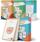 American Sign Language Flash Cards - 180 ASL Flash Cards to Teach Sign Language for Kids, Toddlers, Babies. ASL Kids Sign Language Flashcards Include a Starter Pack, Early Vocabulary and Common Words.