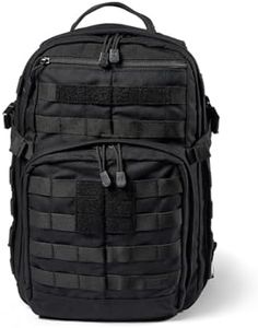 5.11 Tactical Backpack – Rush 12 2.0 – Military Molle Pack, CCW and Laptop Compartment, 24 Liter, Small, Style 56561, Black