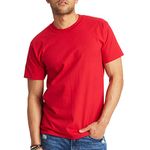 Hanes Men's Short Sleeve Beefy-T, Deep Red, Large