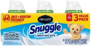 Renuzit Snuggle Solid Gel Air Freshener, Linen Escape Scent, 7 Oz, 12 Count