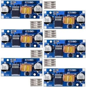 hiBCTR 6pcs XL4015 4-38V to 1.25-36V 5A DC Buck Converter Step Down Module 5A DC Adjustable Step-Down Module XL4015 4~38v 96%
