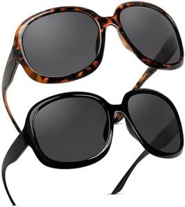 miyya Bug Eye Oversized Polarized Sunglasses Womens, Trendy Retro Sun Glasses for Women 2024, Oversized UV Protection Shades