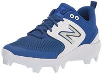 New Balance Mens Fresh Foam 3000 V6 Molded Baseball Shoe, Royal Blue/White, 10