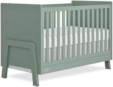 Dream On Me Fisher Price Iris 5-in-1 Convertible Crib in Meadow Green, Greenguard Gold & JPMA Certified, Converts from Baby Crib to Day Bed, Full-Size Bed and Toddler Bed