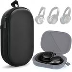 Honlyn Headphones Case for Bose QuietComfort 45/35/25/15/QC Ultra, PU Hard Shell Travel Carrying Case Bag with Cable Storage for Bose QC Ultra, QC 45 II, QC 35 II