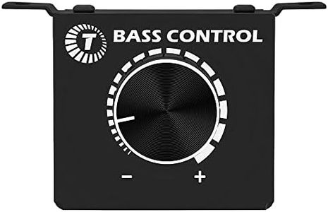 Taramps Universal Bass knob Control Car Bass Controller Volume Regulator Knob Amplifier RCA Audio ON/Off for Amp, Durable, Volume Remote, Black, Small, Adjuster