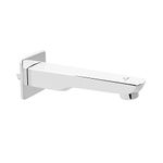 Pixaflo Cubicle Brass Bath Tub Spout with Wall Flange | High Flow (Chrome | Pack of 1)