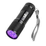 LE UV Flashlight, Handheld Black Light Flashlight, 9 LED 395nm Ultraviolet Flashlight, Pet Urine Stain Detector, 3 AAA Batteries Included, Find Stains on Clothes, Carpet or Rugs