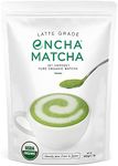 Encha Latte Grade Matcha Powder - First Harvest Organic Unsweetened Matcha Green Tea Powder, From Uji, Japan (500g / 1lb) Premium Powder for matcha latte, matcha smoothie | Caffeine, L-Theanine