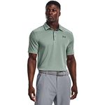 UNDER ARMOUR mens Tech Golf Polo ,Club Purple (530)/Pitch Gray,Medium