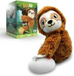 Baby Shusher Shusher Sloth - Soothing Baby Toy for Sleep, Cry Activated Baby Soother, Stuffed Animal for Babies & Kids, Hush White Noise Sounds, Crib Sound Machine for Toddlers - 1 Count