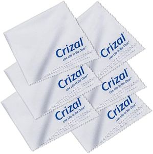 Crizal Microfiber Cleaning Cloth for Glasses 6 Pack. The Best Microfiber Cleaning Clothes Anti Reflective Coated Lenses and Eyeglasses Lenses.