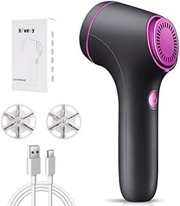 Fabric Shaver and Lint Remover - Rechargeable Fabric Remover, Sweater Shaver for Clothes and Furniture Adapter or Sweater Shaver Removing Fleece Fuzz (Black)