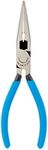 Channellock 326 6-Inch Long Nose Plier with Side Cutter, Blue