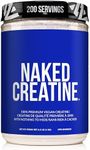 NAKED CREATINE - Pure Creatine Monohydrate - 2.2lb Bulk, Non-GMO, Gluten Free, Soy Free. Aid Muscle Growth & Strength Gains, No Artificial Ingredients - 5g per Serving - 200 Servings
