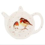 The Leonardo Collection LP52727 Christmas Winter Robins Tea Bag Tidy