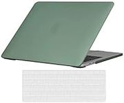 Ajycx Case Compatible with MacBook Pro 13 inch Models: A1502 & A1425 Version 2015 2014 2013 2012, Protective Plastic Hard Shell Keyboard Cover for Retina - Midnight Green A1425/A1502(Pro 2012-2015)