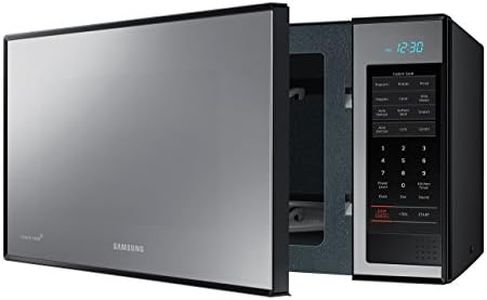 Samsung Counter Top Grill Microwave, 1.4 Cubic Feet, Black with Mirror Finish