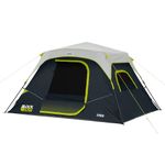 CORE Blackout 6 Person Instant Cabin Tent | Pop Up Tent with Easy 60 Second Camp Setup for Family | Included Organizer for Outdoor Camping Accessories | Portable Tent for Camping with Carry Bag