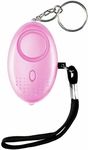 Personal Alarm, Personal Security Alarm Keychain With LED Flashlight 140DB Loud Police Approved Self Defense Security Alarm Rape Safety Alarm For Women Girls and Elders (PINK)