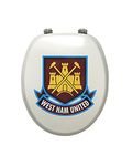 Looprints | West Ham | Toilet seat (Foot Ball) | Bathroom Decor | Home Decor | West Ham Gifts for Men, Gifts for Dad & Grandad, Great Fun for All West Ham United Fans