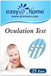 Easy@Home Ovulation Test Strips: 25 Pack Ovulation Predictor Kit for Women | Powered by Premom Fertility Tracker App - 25 LH Strip