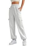 AUTOMET Womens Cargo Sweatpants Cin