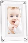 32GB FRAMEO WiFi Digital Photo Frame, 5 Inch Acrylic Clear Electronic Digital Picture Frame, IPS Touch Screen, Auto-Rotate, Share Photo or Video Instantly via Frameo App from Anywhere