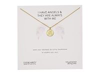 Dogeared Women's I Have Angels & They are Always with Me Mini Angel Necklace One Size Gold