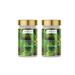 Kapiva Ashwagandha Gold Capsules, 183rd day harvested Potent Nagori Ashwagandha With Gold, Shilajit | Helps in Stress Management, Improve Energy and Stamina | For Men & Women (60 Capsules) - Pack of 2