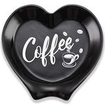 Heart-shaped Ceramic Coffee Spoon Rest, Coffee Spoon Holder, Station Decor Coffee Bar Accessories, Coffee Table Decor, Funny Coffee Quote, Coffee Lovers Gift for Sisters Girlfriends Women, and Men
