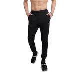 Champion Men's Powerblend Fleece Joggers, Small, Black, Black, Small