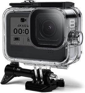 FitStill 196FT/60M Waterproof Case for Go Pro Hero 8 Black,IP68 Protective Underwater Dive Housing Shell with Bracket Accessories for Hero8 Action Camera