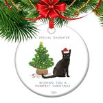 for a special daughter Christmas Ornament 2024, Xmas Ornaments for Daughter, daughter Xmas Gift