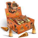 Pure Temptation® Gold Chocoblast - Orange Chocolate Flavoured Waffle Cone - Premium Chocolates for Kids Gift Pack -1 x 30 pcs - Birthday Chocolate Gift Box for Girls & Boys (Orange)