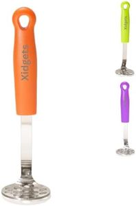 Mini Avocado Masher, Heavy Duty, Kitchen Utensil. Stainless Steel, Tiny Masher, Compact Mini Masher for Avocado - Effortless Guacamole Preparation, Dishwasher Safe (Orange)