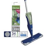 Bona Multi-Surface Floor Premium Spray Mop - Includes Floor Cleaning Solution and Machine Washable Microfiber Cleaning Pad - For Stone, Tile, Laminate and Vinyl LVT/LVP Floors