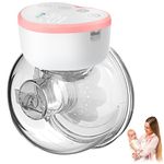 LYtech Electric Breast Pump Hands Free Wearable Breastfeeding Pump Portable Breast Pump BPA Free Wireless Electrical Breast Pump 12 Levels & 4 Modes 210ml Milk Capacity 24mm Flanges Quiet & Painless