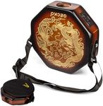 Portable Cajon Drum with Built-in Pickup, Travel Drum for Stage Performance, Adjustable Volume, Acoustic Electric Cajon for Musicians with Carry Bag