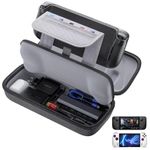 JSAUX Carrying Case Compatible with Steam Deck, Protective Hard Shell Carry Case Built-in Charger & Docking Station Storage(Upgrade), Portable Travel Case for Steam Deck Console & Accessories-BG0106A