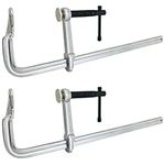 Sutekus Bar Clamps F Clamps 12 Inches Welding Clamps Forged Steel Bar Clamps for Woodworking, Metalworking and Welding, 2 Pack