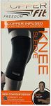 Copper Fit Freedom Knee Sleeve 2 Pack, Copper Infused Compression Sleeve with Contour Design, 2 Knee Sleeve, As Seen on TV (Large)