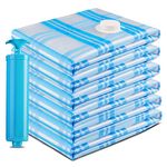 Vacuum Storage Bags, 6 Jumbo Space Saver Vacuum Seal Storage Bags for Clothes, Clothing, Comforters and Blankets