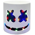 Halloween LED DJ Mask - Music Festival Halloween Party Costumes Cosplay Light Up Full Head Mask Helmet Toys for Men Women Kids' Party Supplies