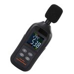 Oumefar Sound Meter Digital LCD Screen Decibel Meter Detector Handheld with Measuring Level Range 35dB to 135dB Portable Sound Level Meter for Frequency Analyzer