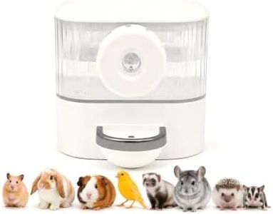 Oceenew No Drip Hanging Automatic Rabbit Water Dispenser 650ml, Top Refill Pet Water Bowl Bottle BPA Free for Bunny, Guinea Pig, Ferret, Chinchilla,Squirrel,Hamster,Puppy Kitten, Other Small Animals