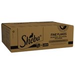 Sheba Fine Flakes Fish Collection in Jelly 72 Pouches, Adult Wet Cat Food, Megapack (72 x 85 g)