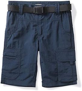 OCHENTA Mens' Quick Dry Hiking Cargo Shorts with Pockets Casual Lightweight Athletic for Outdoor Hiking Camping Fishing Blue 32