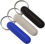 OYHBO Cigar Punch Set of 3 Cigar Accessories Bullet Style Plastic Keychain Punch with 8 mm Hole (White & Black & Blue)